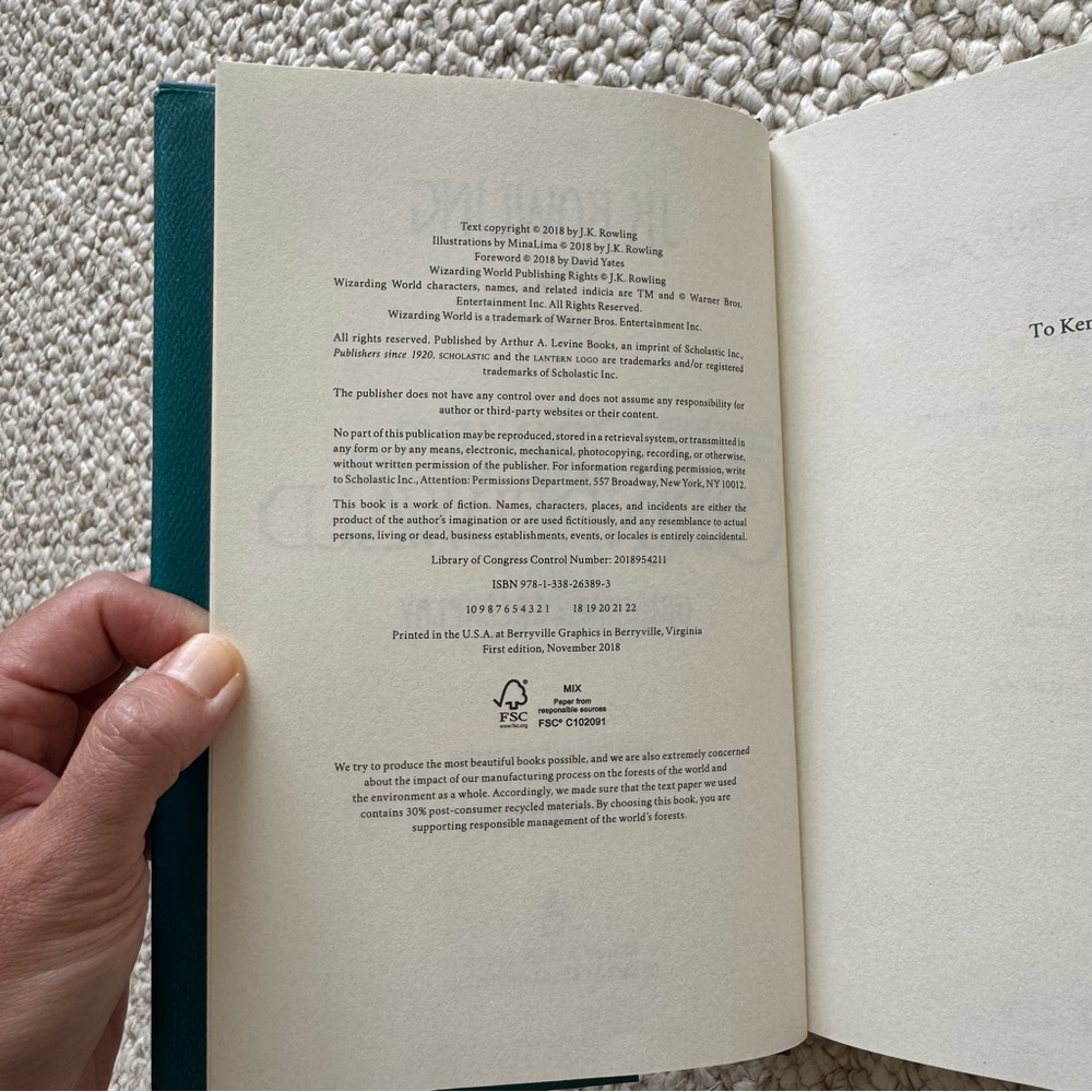 Harry Potter + Fantastic Beasts JK Rowling Screenplay 3 Book Bundle 1st Editions - Picture 10 of 11